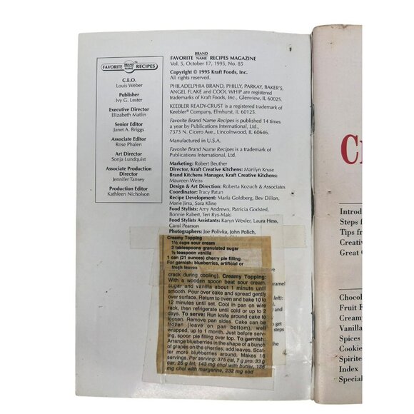 Kraft Ultimate Cheesecakes Favorite Brand Name Recipes Vintage Cookbook 1995 - Picture 3 of 3